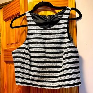 Express Striped CropTop Sz L